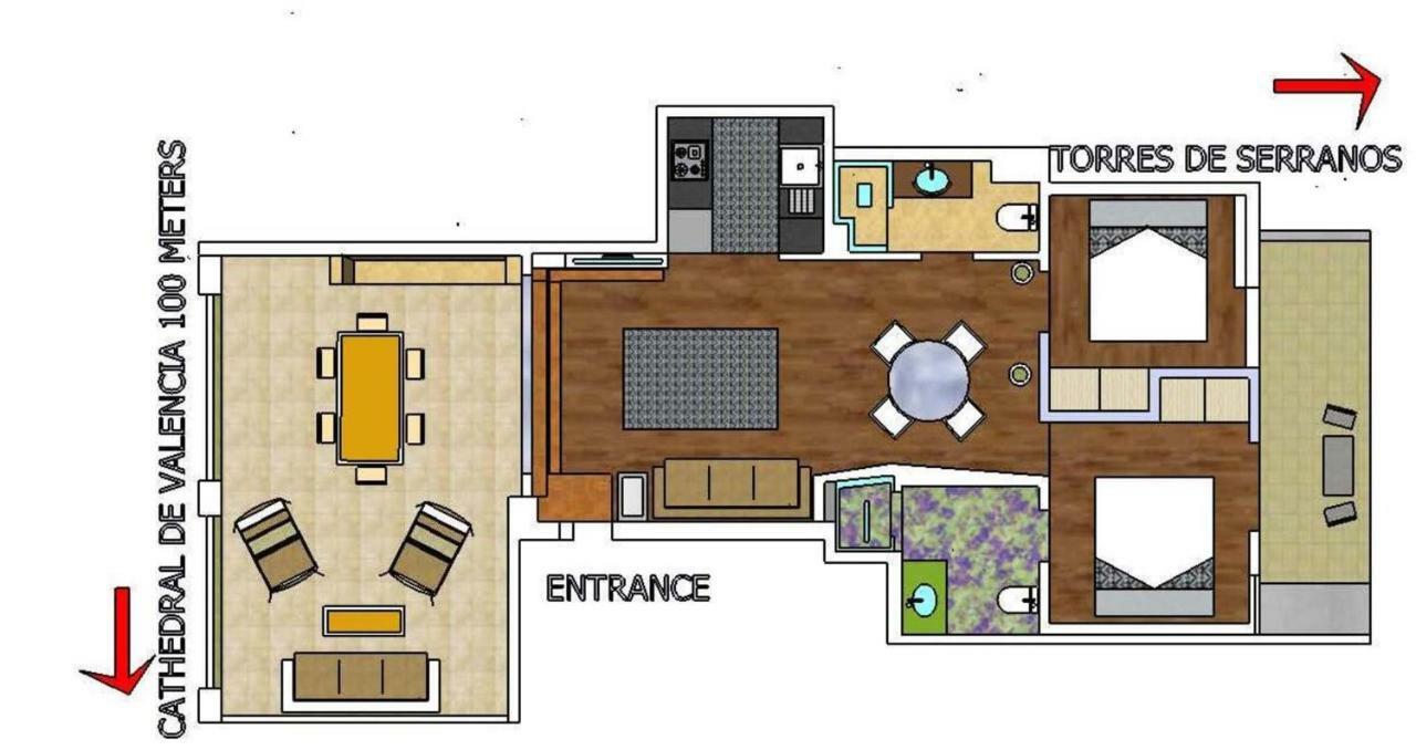 Apartament Florit Flats - Center 2Br 2Ba Attic Terrace View Wifi Ac Walencja Zewnętrze zdjęcie